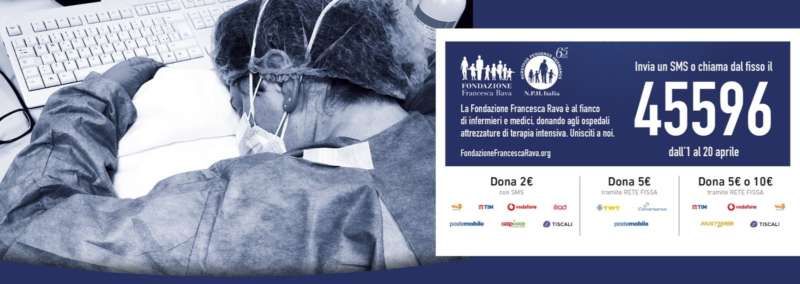 Campagna Fondazione Rava Coronavirus DESK