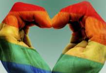 Rechte-LGBT-Hände